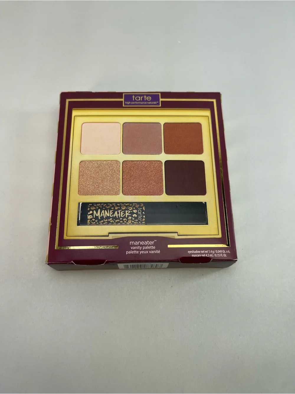 tarte Maneater Eyeshadow Palette – Peach, Copper & Deep Burgundy Shades